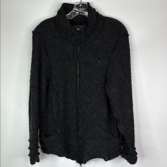 Maria Lovisa Icelandic Fashion Design Wool Full Zip Sweater Size Large - Picture 1 of 10